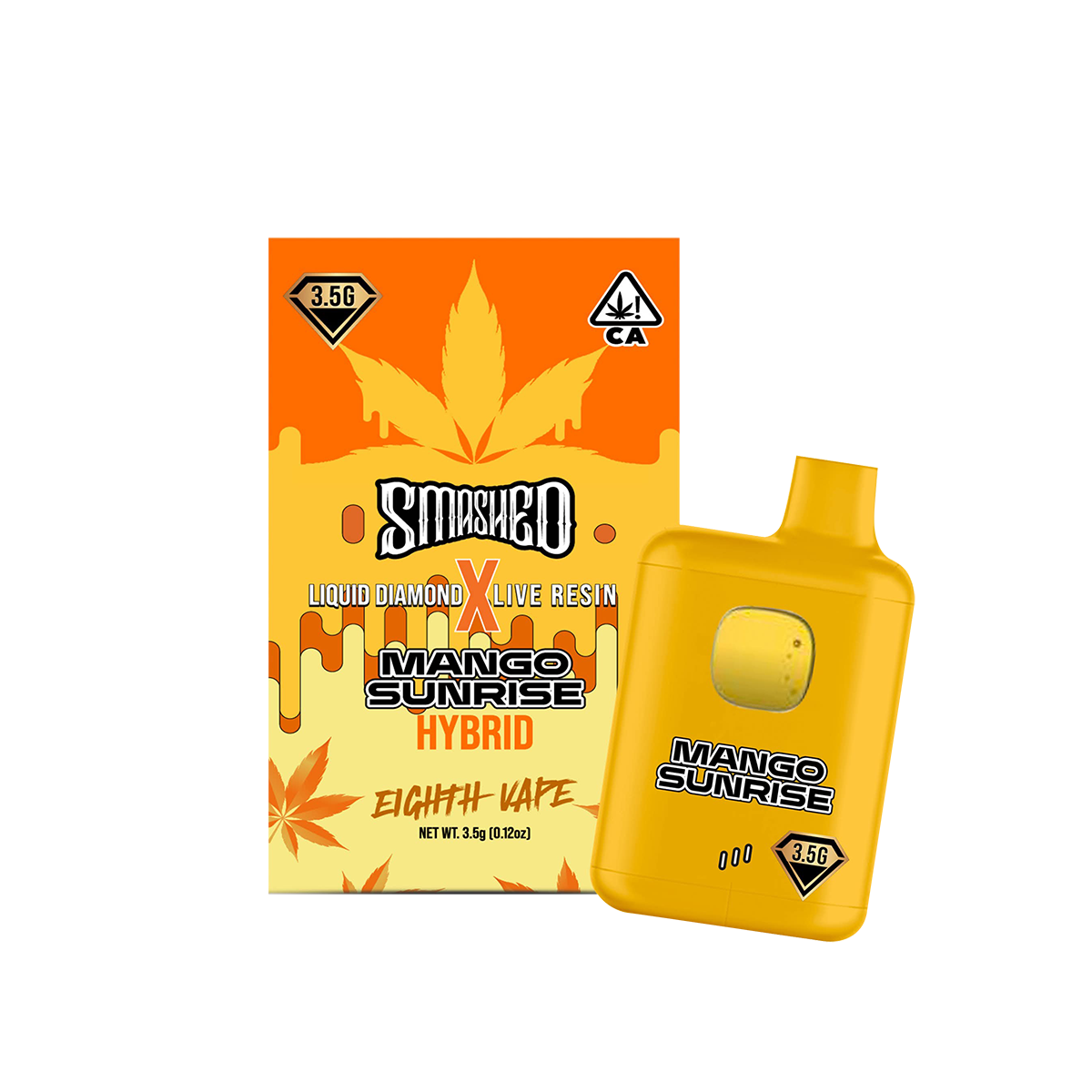 Smashed 3.5g Mango Sunrise LD x LR Disposable (Hybrid)