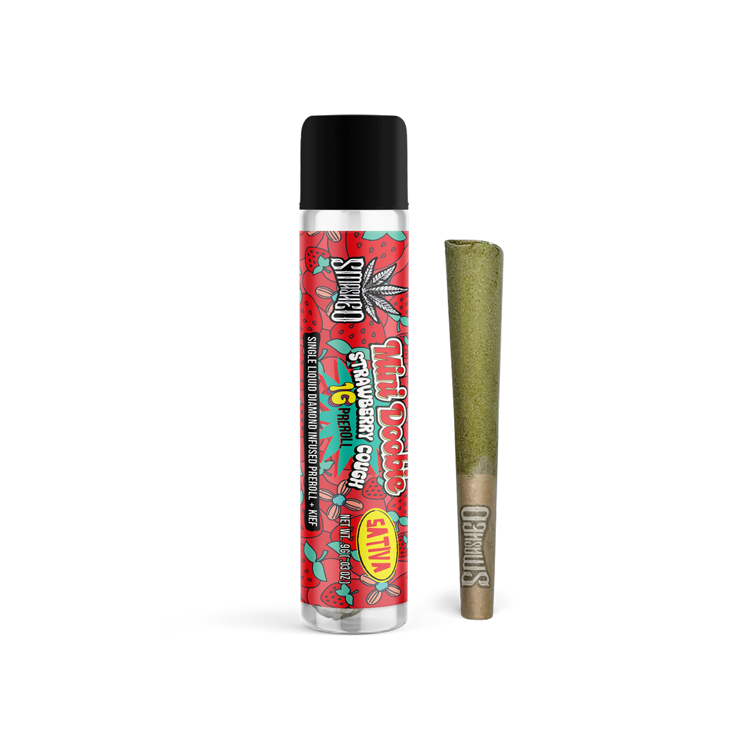 Mini Doobie Liquid Diamond Strawberry Cough Preroll (Sativa)