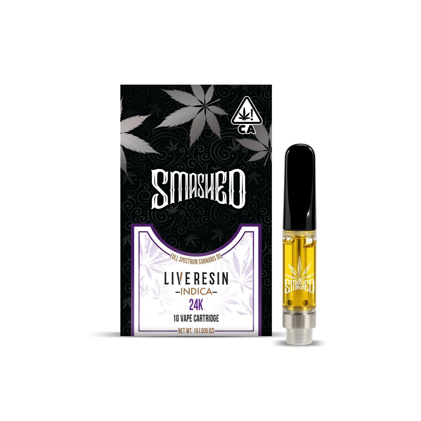 Smashed Cartridge Live Resin 1g 24K (Indica)
