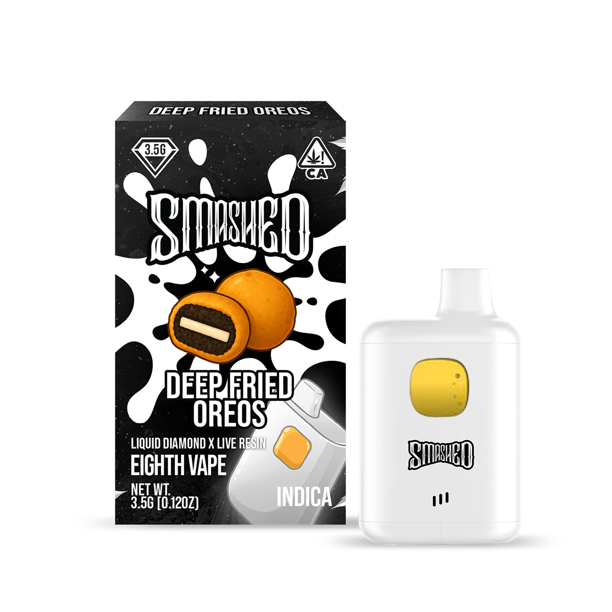 Smashed 3.5g Deep Fried Oreoz LD x LR Disposable (Indica) - Smashed Brand -