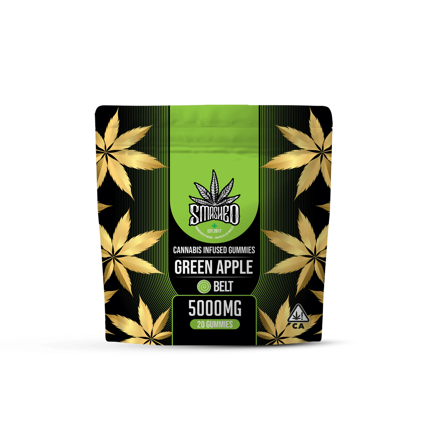 Smashed 5000mg Green Apple Belts - Smashed Brand -