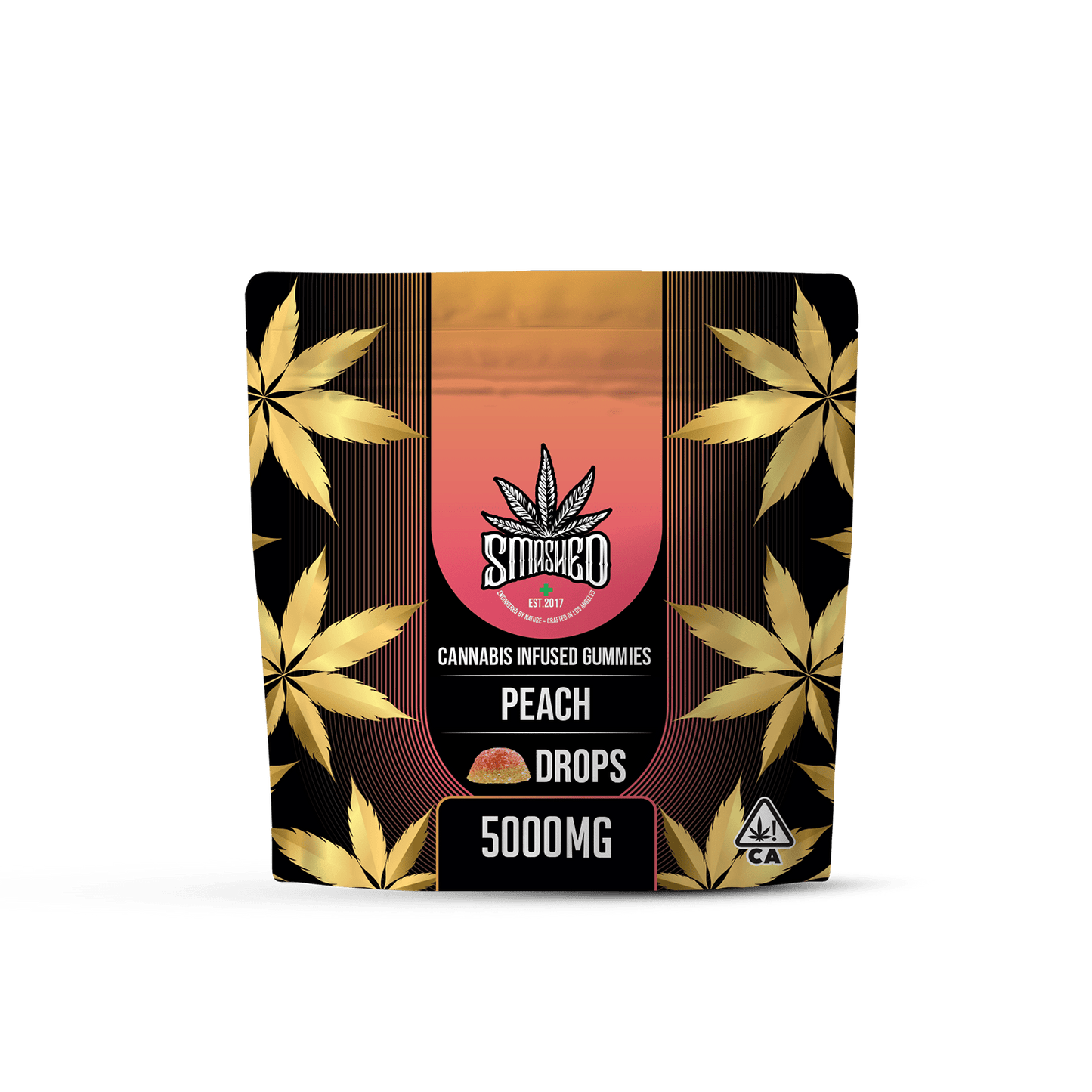 Smashed 5000mg Peach Drops - Smashed Brand -