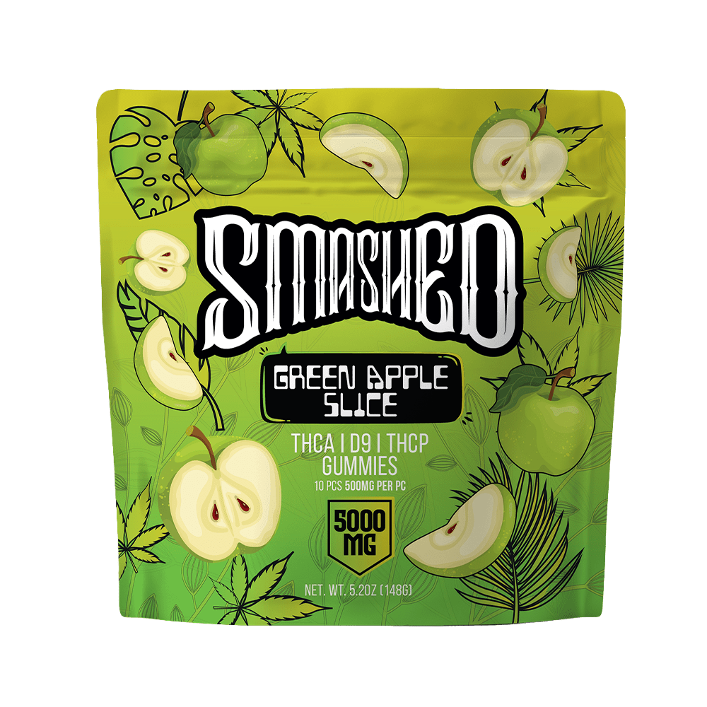 Smashed 5000mg THCA Green Apple Slice - Smashed Brand -