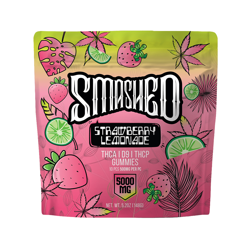 Smashed 5000mg THCA Strawberry Lemonade - Smashed Brand -