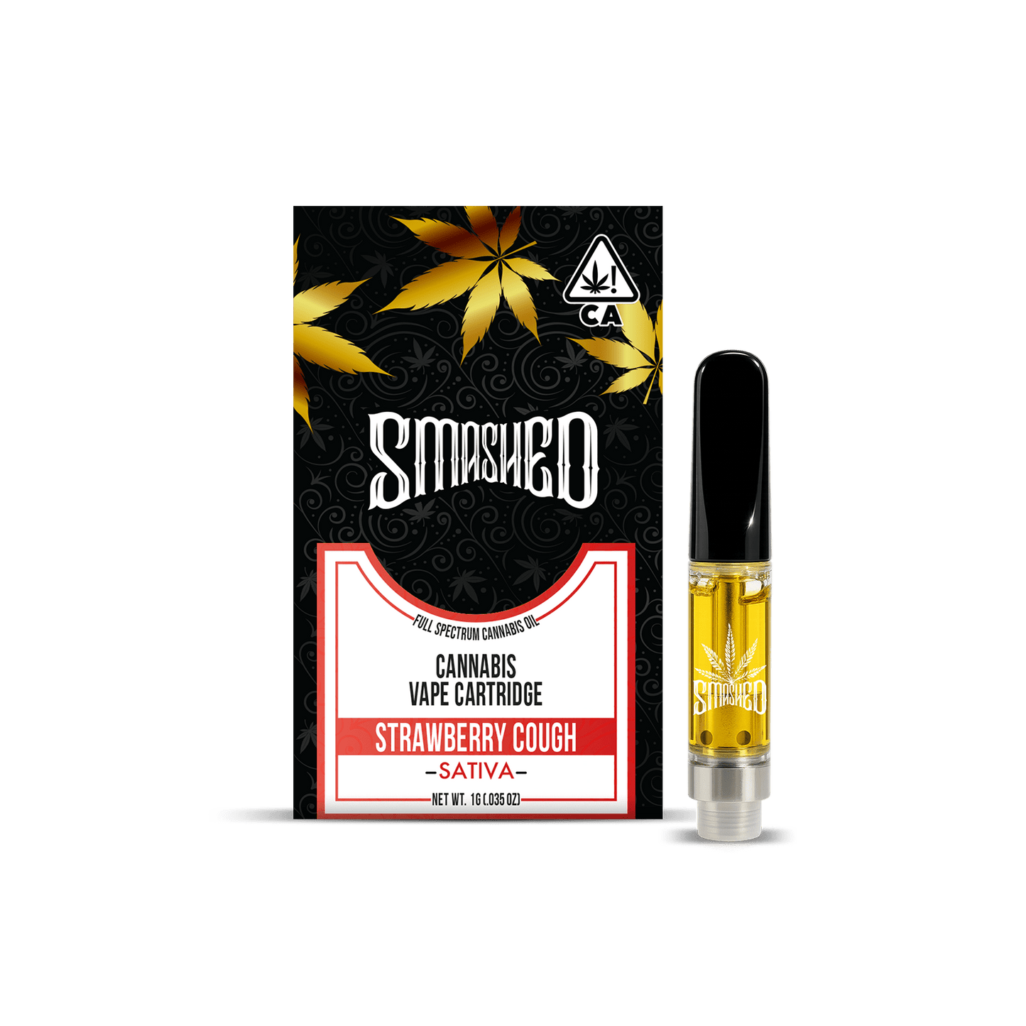 Smashed Cartridge 1G Strawberry Cough (Sativa) - Smashed Brand -