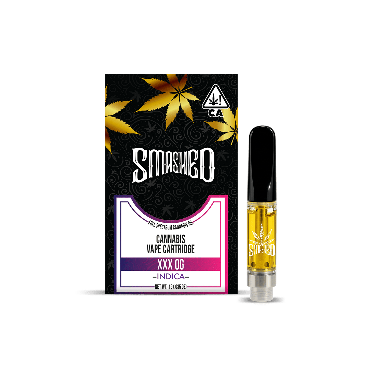 Smashed Cartridge 1G XXX OG (Indica) - Smashed Brand -