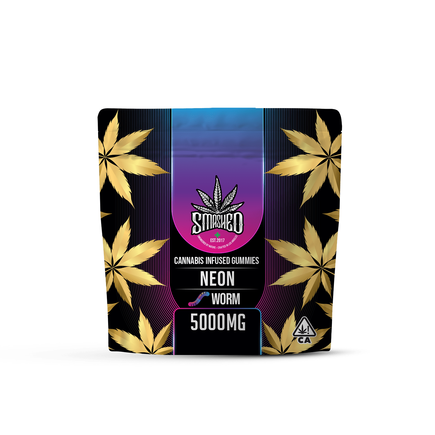 5000mg Smashed Neon Worms - Smashed Brand - 