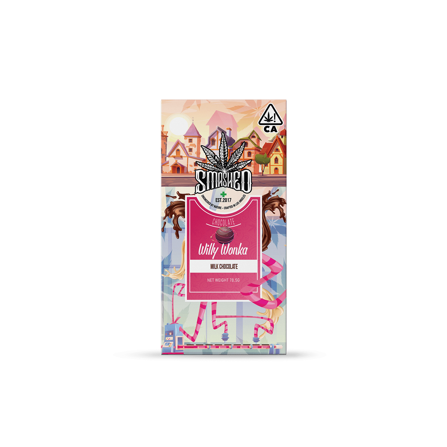 5000mg Smashed Willy Wonka Chocolate Bar - Smashed Brand - 