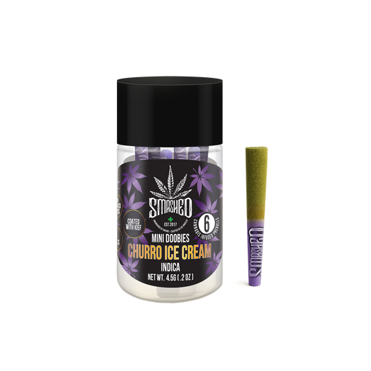 Mini Doobies Liquid Diamond Churro Ice cream (Indica) 6 Pack