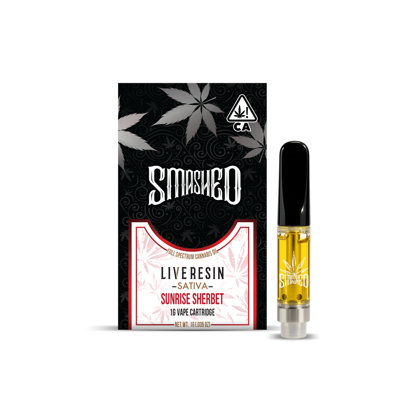 Smashed Cartridge Live Resin 1g Sunrise Sherbet (Sativa)