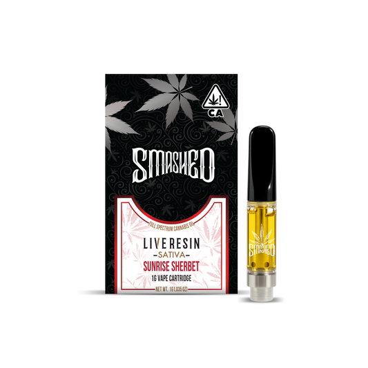 Smashed Cartridge Live Resin 1g Sunrise Sherbet (Sativa)