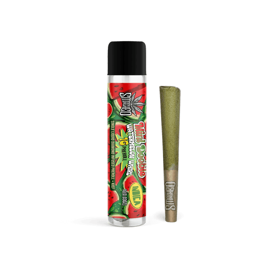 Mini Doobie Liquid Diamond Watermelon Whirl Preroll (Indica) - Smashed Brand - 