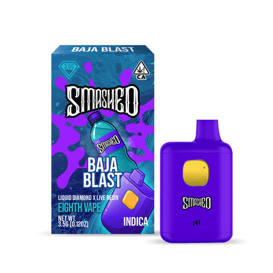Smashed 3.5g Baja Blast LD x LR Disposable (Indica) - Smashed Brand - 