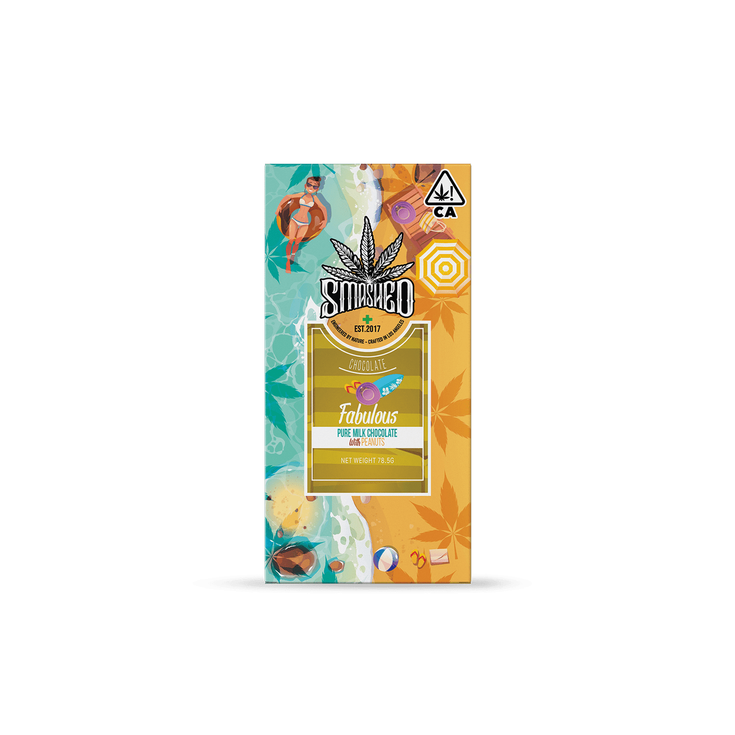 Smashed 5000mg Fabulous Chocolate Bar - Smashed Brand - 