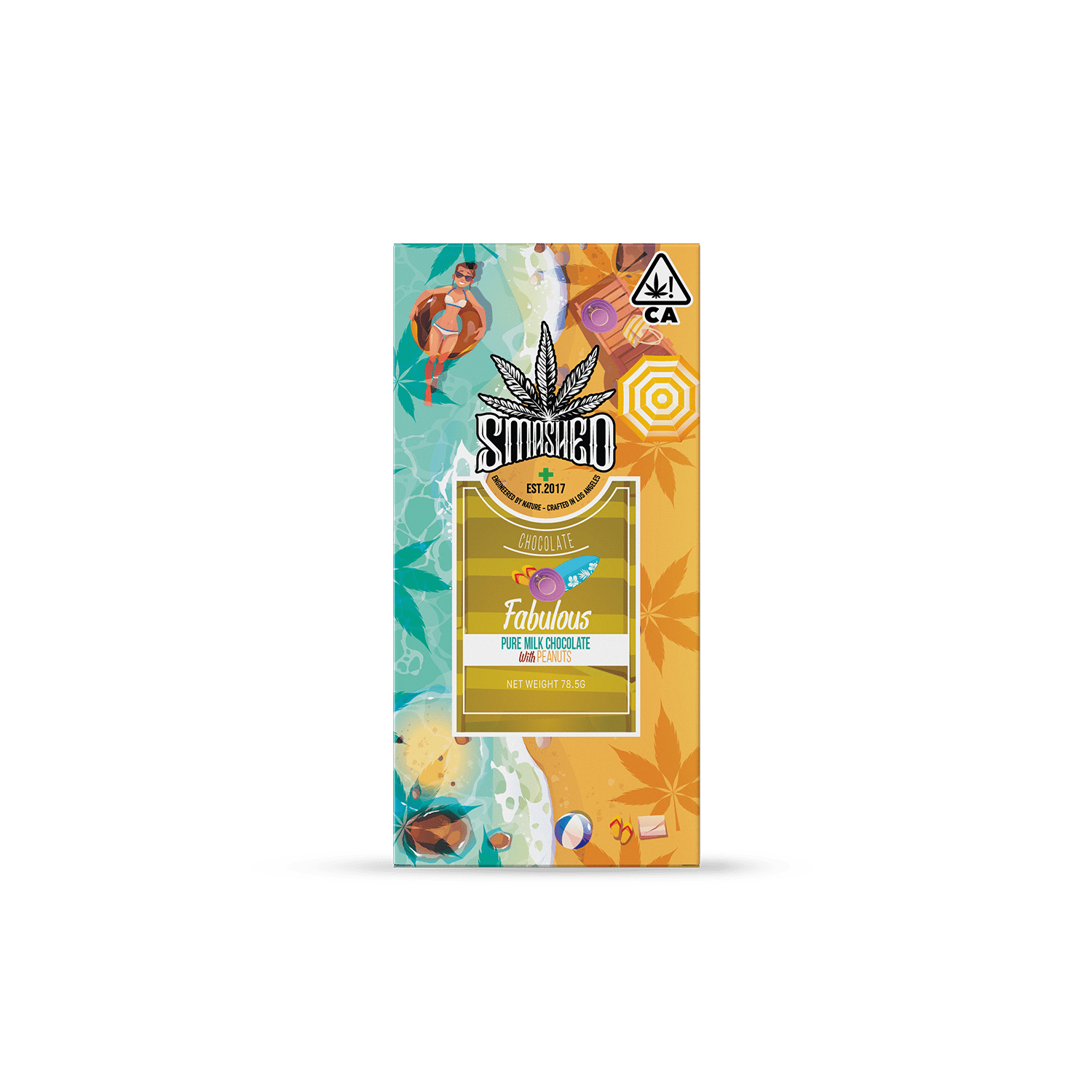 Smashed 5000mg Fabulous Chocolate Bar - Smashed Brand - 