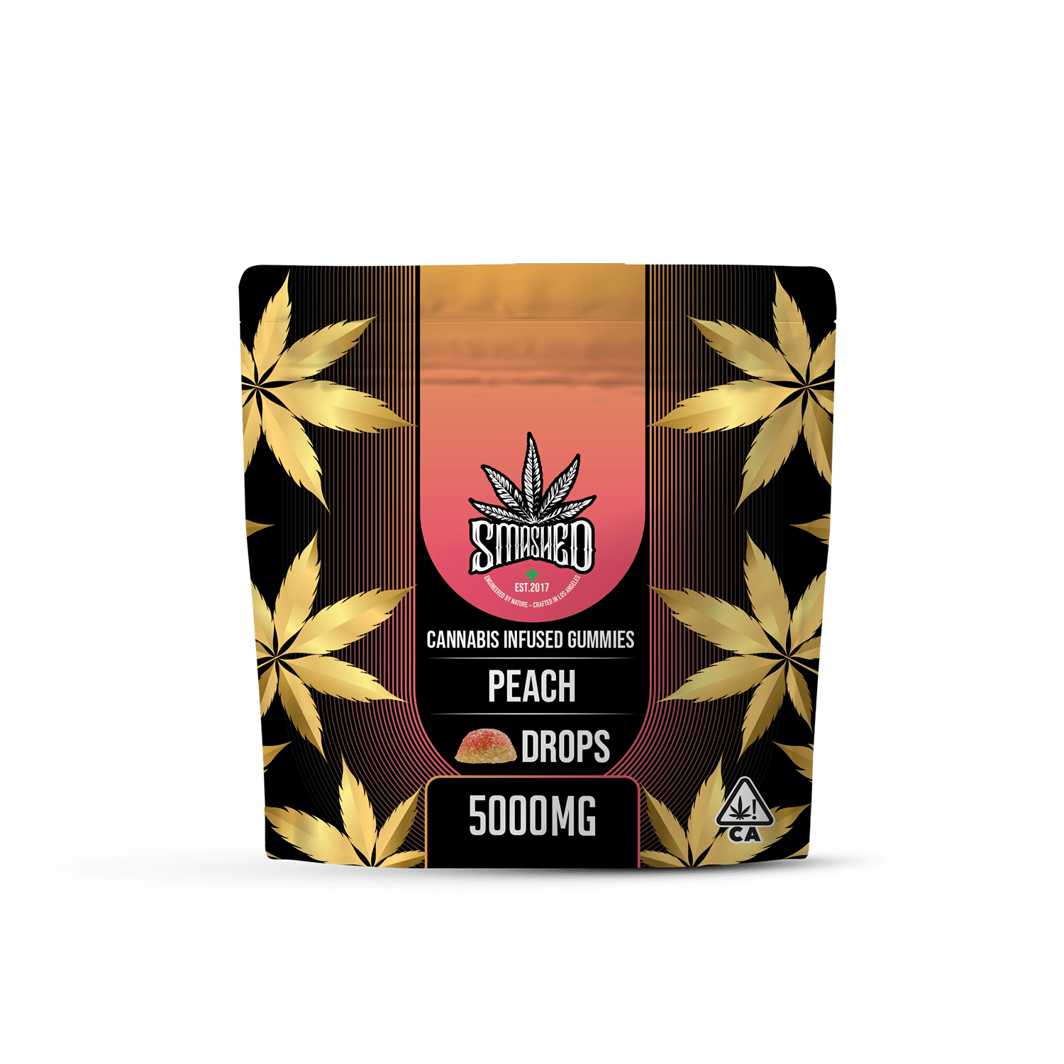 Smashed 5000mg Peach Drops - Smashed Brand - 