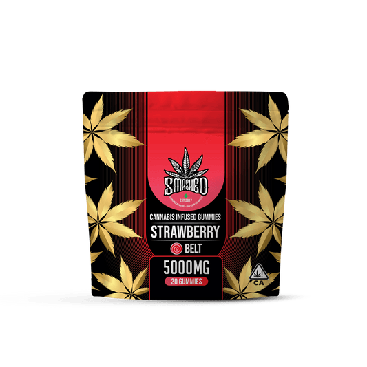 Smashed 5000mg Strawberry Belts - Smashed Brand - 