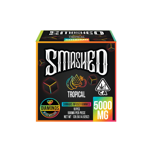 Smashed 5000mg Tropical Liquid Diamond Gummies - Smashed Brand - 