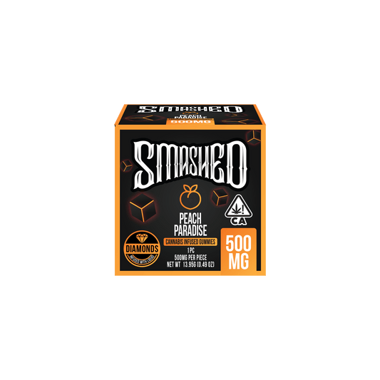 Smashed 500mg Peach Paradise Liquid Diamond Gummies - Smashed Brand - 