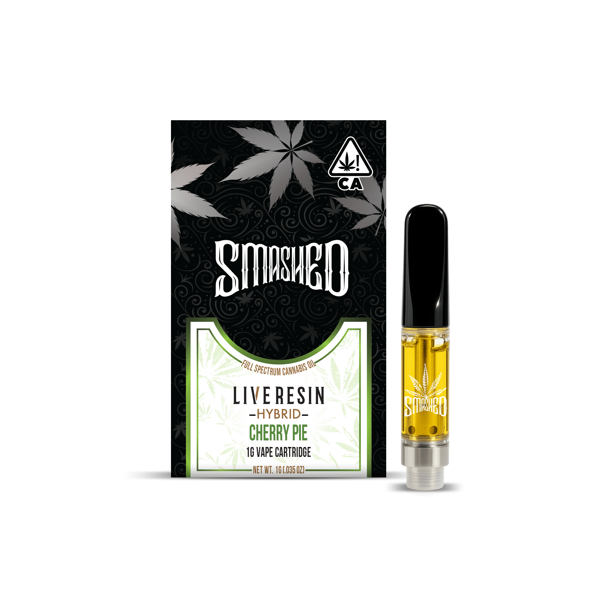 Smashed Cartridge Live Resin 1G Cherry Pie (Hybrid) - Smashed Brand - 