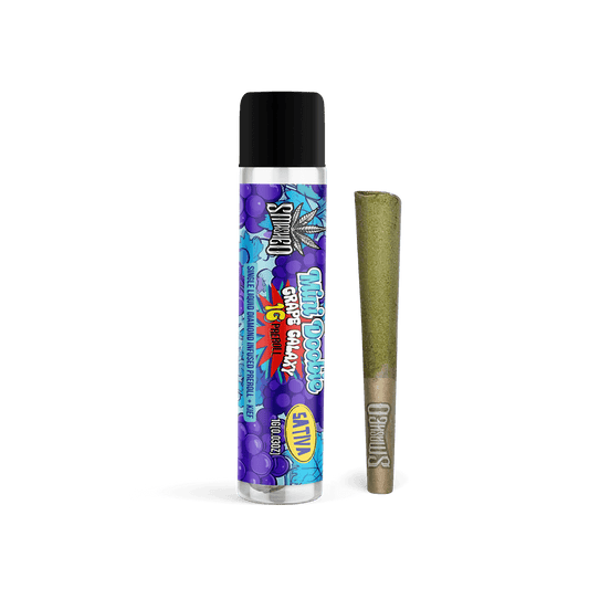 Smashed Mini Doobie Liquid Diamond Grape Galaxy Preroll (Sativa) - Smashed Brand - 