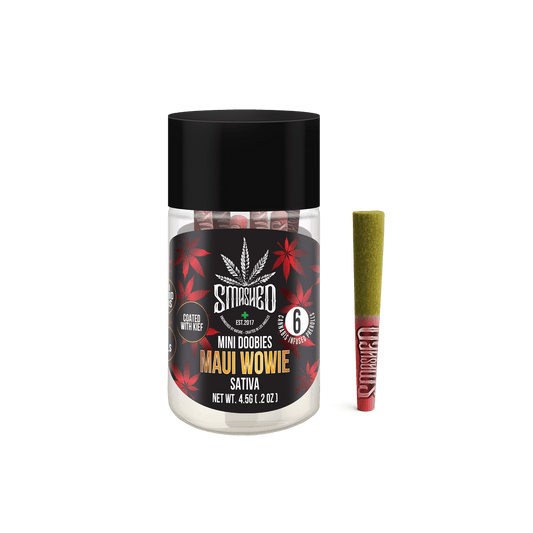 Smashed Mini Doobies Liquid Diamond Maui Wowie (Sativa) 6 Pack - Smashed Brand - 